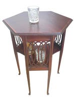 Bijzettafel - Mahonie, Antiek en Kunst