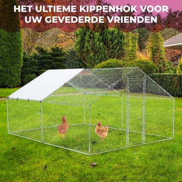 MaxxPet Kippenren - kippenhok metaal - 3x4x2m (Kippenhokken), Verzenden, Nieuw