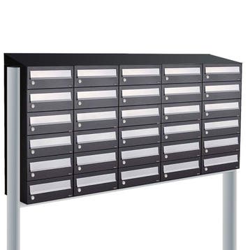 Brievenbusunit Hive set vrijstaand 5-breed, 6-hoog - zwart, Verzenden, Nieuw