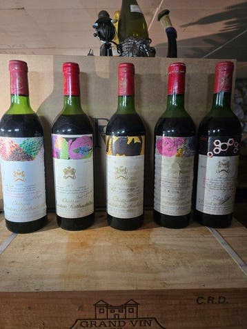 1979 , 1975, 1974 & 1970, 1967 Château Mouton Rothschild -, Nieuw
