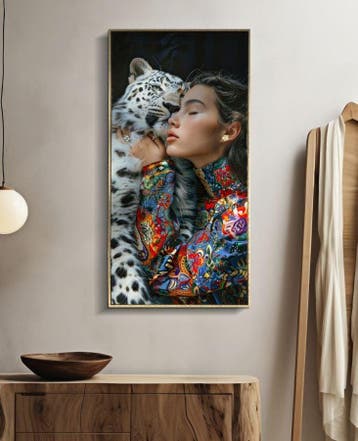 MOIRA GELAKT CANVAS MET FRAME -A- CM 52X4X102, Ophalen of Verzenden, Nieuw