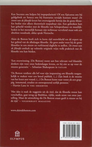 De troost van de filosofie / Olympus 9789025419622, Verzenden, Gelezen, Alian de Botton