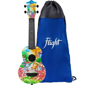 Flight UTS-42 FAT CAT Ultra Travel Soprano Ukulele met, Ophalen of Verzenden, Nieuw