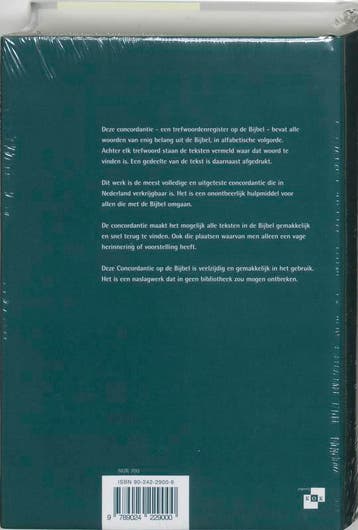 Concordantie op de Bijbel in de nieuwe vertaling van het, Boeken, Verzenden, Gelezen, W.H. Gispen
