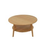 J-Line bijzettafel Rond - bamboe - naturel - large, Huis en Inrichting, Tafels | Salontafels, Ophalen of Verzenden, Nieuw