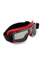 Goggles Motorbril Skibril Bril Rood Montuur Zwarte Glazen Le, Ophalen of Verzenden, Nieuw, Overige maten, Carnaval