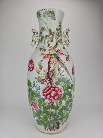 Vaas - Porselein - China - Qing Dynastie (1644-1911) -, Antiek en Kunst