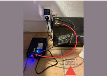 Thuis Accu Plug en play lifepo4 accu 24 volt met omvormer, Ophalen of Verzenden, Nieuw