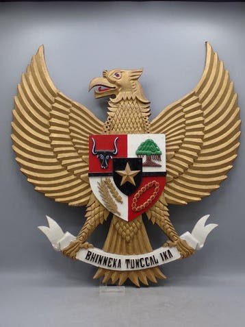 Paneel - Teak - Wapenschild, Antiek en Kunst
