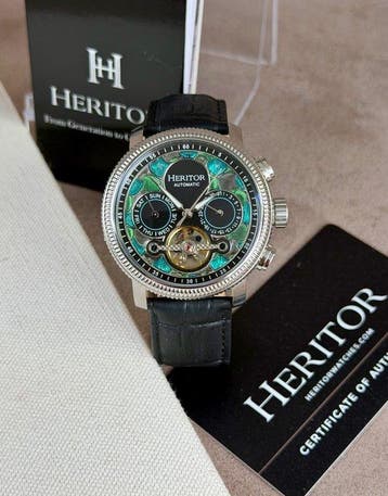 Heritor - Automatic Aura - Day/Date - Open Heart -, Nieuw