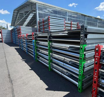 Zelfbouwcontainer materiaalcontainer schuur
