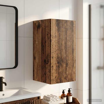 vidaXL Badkamer wandkast ARNHEM Oud hout 30 x 31 x 59 cm, Verzenden, Nieuw