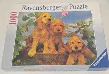 Ravensburger Cockerspaniel Puzzel 1000 Stukjes, Hobby en Vrije tijd, Denksport en Puzzels, Verzenden, Nieuw