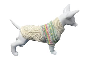 Hondentrui Noors voor kleine honden Beige/Roze/Mint (Truien), Ophalen of Verzenden, Nieuw, Hondenvest