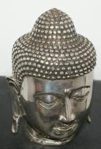 Boeddhabeeld – Verzilverd Boeddha Hoofd van Shakyamuni, Verzenden, Nieuw