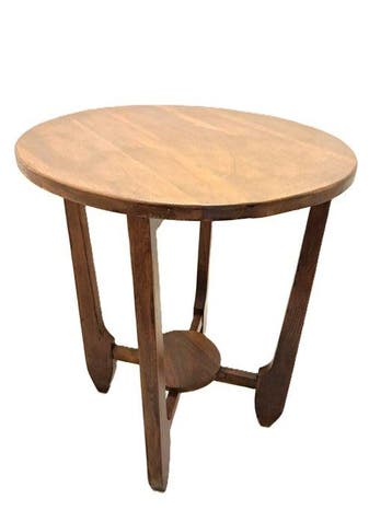 Art-Deco - 60 cm hoog 5,1 kg - Bijzettafel - Eik -