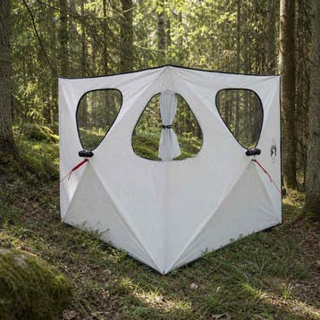 vidaXL Jacht Tent 145 x 145 x 150 cm Wit Blackout Polyester, Verzenden, Nieuw, Tot en met 2