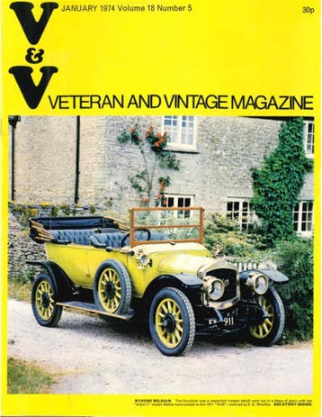 1974 VETERAN AND VINTAGE MAGAZINE 5 ENGELS, Nieuw, Author