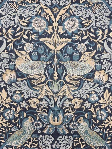 NIEUW Stof William Morris Strawberry Thief - Exclusieve