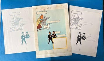 Tintin - Lot des studios Hergé - Tintin - 4 Album, Nieuw
