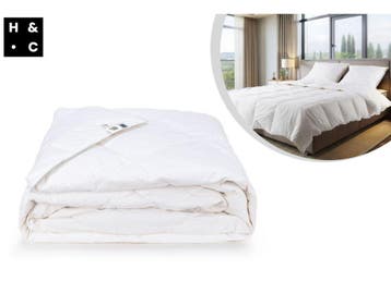 H&Q Luxury Down Duvet - Dekbed - 85% eendendons - 240 x 220, Verzenden, Nieuw
