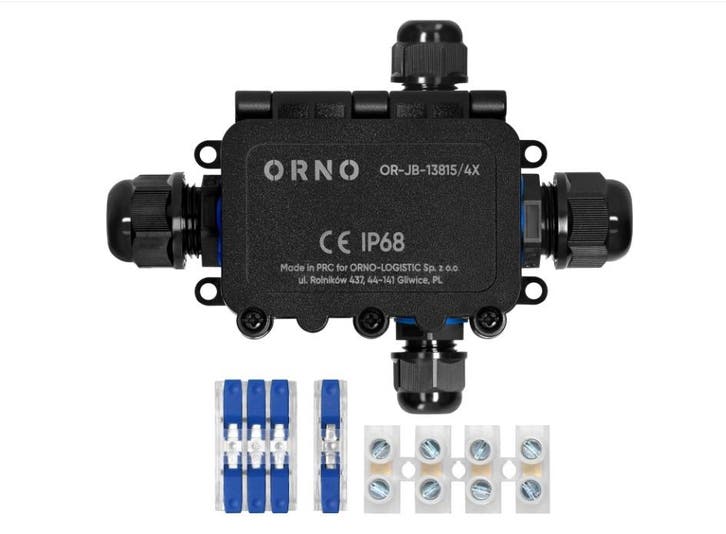 Opbouw Lasdoos IP68 X-Type (2x M20 + 2x M16) – Waterdicht –, Hobby en Vrije tijd, Elektronica-componenten, Nieuw, Ophalen of Verzenden