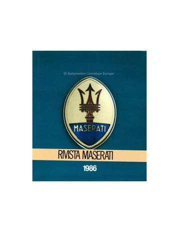 1986 RIVISTA MASERATI 1, Boeken, Nieuw, Author
