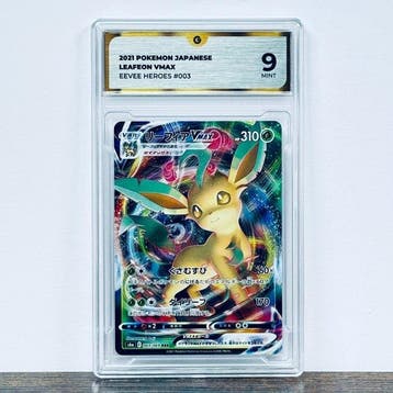 Pokémon Graded card - Leafeon VMAX 003 – Pokémon - GG 9, Nieuw