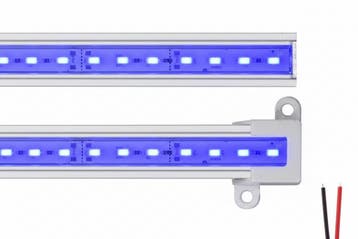 LED strip 21cm in Aluminium Profiel - outdoor IP65 - BLAUW, Ophalen of Verzenden, Nieuw