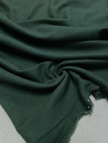 Bellissimo tessuto in misto lana verde made in Italy -