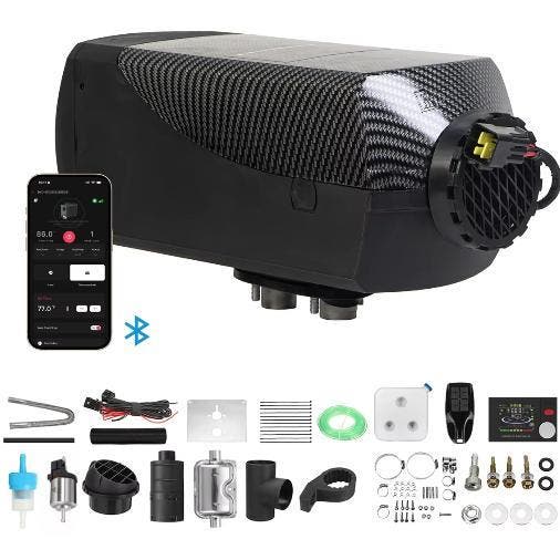Diesel Luchtverwarmer 8KW 12V24V LCD Bluetooth Timer, Witgoed en Apparatuur, Ventilatoren, Nieuw, Verzenden