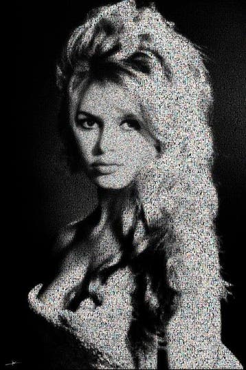 Crypto Brigitte Bardot III - Format XL 50x75 - Brigitte, Nieuw