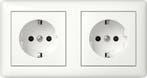 Gira Standaard 55 Dubbele Stopcontact 16A 250V Veiligheid, Verzenden, Nieuw, Overige typen