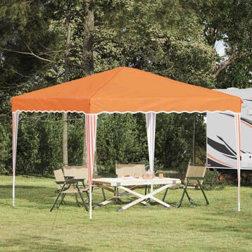 vidaXL Pop-up partytent 288 x 288 x 245 cm Oranje Oxford, Tuin en Terras, Partytenten, Verzenden, Nieuw, Partytent