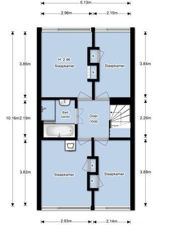 Te Huur 5 Kamer Appartement Karel Doormanlaan In Hilversum, Direct bij eigenaar, Noord-Holland, Hilversum, Appartement