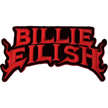 Billie Eilish - Red Flame - patch officiële merchandise, Verzamelen, Ophalen of Verzenden, Nieuw, Kleding