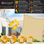 Schaduwdoek - Zonnezeil - Rechthoekig - 5x7 m - Zand - KESSE, Verzenden, Zo goed als nieuw