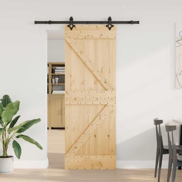 vidaXL Schuifdeur NARVIK 70 x 210 cm (152,5 cm) Naturel en, Verzenden, Nieuw