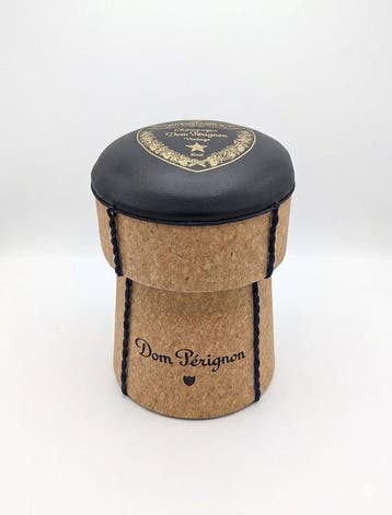 Rare Dom Perignon Champagne Cork Puff - Bank - Kurk,, Huis en Inrichting, Nieuw