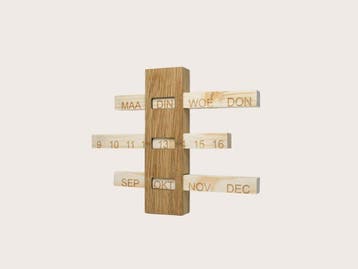 Kalenderhouder - Gerecycled hout (Kantoor, Stijl & Serie), Huis en Inrichting, Woonaccessoires | Overige, Ophalen of Verzenden