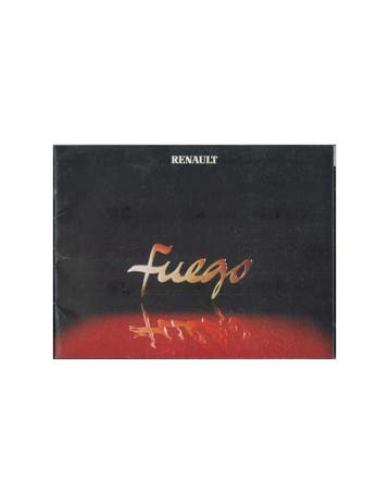 1982 RENAULT FUEGO BROCHURE NEDERLANDS, Nieuw, Renault, Author