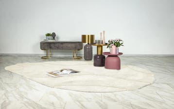 Organisch Vloerkleed | Milano | Golven | Crème | 160x230 cm, Huis en Inrichting, Verzenden, Nieuw