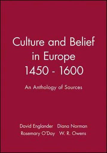 Culture and Belief in Europe 1450 - 1600, Ophalen of Verzenden, Nieuw