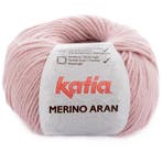 Katia Merino Aran - 53 poederroze - Merinogaren, Ophalen of Verzenden, Nieuw