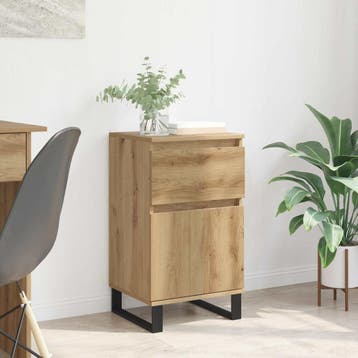 vidaXL Dressoir artisanaal eikenkleurig 35 x 40 x 70 cm, Verzenden, Nieuw, Overige houtsoorten, Minder dan 50 cm