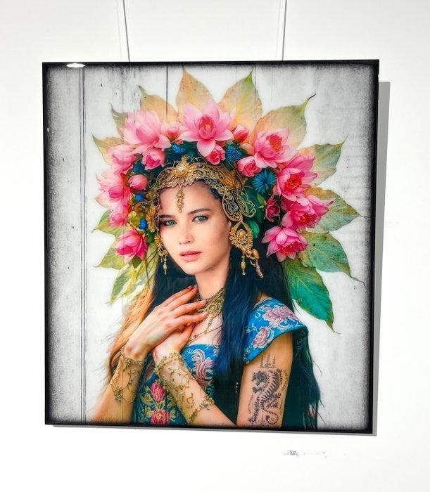 Van Apple Art - Midsummer Angel, Antiek en Kunst, Kunst | Designobjecten