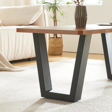 Stalen onderstel Lalling set van 2 tafelpoot 43x25/40 cm zwa, Verzenden, Nieuw