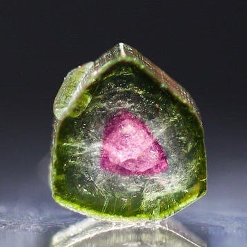 Unieke watermeloen-tourmalijn • 1,30 ct • neonroze kern en