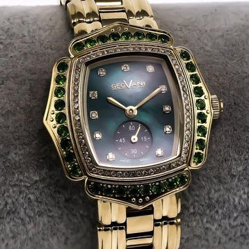 Geovani - Swiss Diamond Watch - GOL593-GG-D-12 - Zonder, Sieraden, Tassen en Uiterlijk, Horloges | Heren, Nieuw