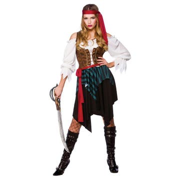 Piraten kostuum dames luxe, Verzenden, Nieuw, Feestartikel